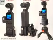 DJI OSMO Pocket Adapter Mount for Tripod or GoPro - Flexible Rubber 3D Print