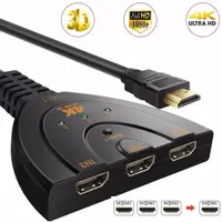 在飛比找蝦皮購物優惠-4k * 2k 3d Mini 3 端口 Hdmi 開關 1