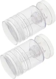 FOMIYES 2Pcs Transparent Nail Stamper Rotatable Silicone Nail Art Tool for DIY French Manicure for Home and Salon Use Manicure Supplies
