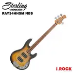 STERLING BY MUSICMAN RAY34HHSM NBS 電貝斯 RAY34【I.ROCK 愛樂客樂器】
