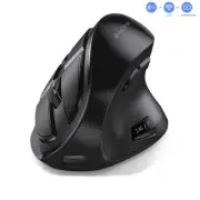 Bluetooth Wireless Vertical Mouse Rechargeable Optical Mice 2.4G Mouse