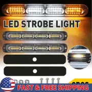 2PCS 24LED Warning Hazard Flash Strobe Light Car Bar Truck Amber/White (for: Renault)