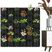 Hanging Plant Grow Bags,36 Pockets Vertical Fence Wall Planter,Vertical Gardening Decoration,for Yard Fence Home Balcony