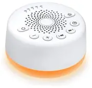 Sound Machine Noise Machine with 25 Soothing Sounds and Night Lights White