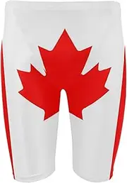 [Dallonan] Mens Swim Jammers American Flag Quick Dry Athletic Swimsuit