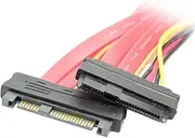 Cablecc SAS Hard Disk Drive SFF-8482 SAS Cable 29Pin Male to Female Extension Cable 0.5m
