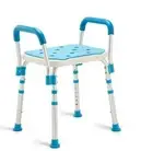 Health Line Massage Products Shower Chair Bath Seat for Seniors, Shower Stool...