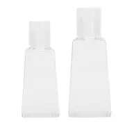 Trapezoidal Plastic Bottles 100PCS 30ML 60ML Clear Refillable Travel Cosmetic Jar