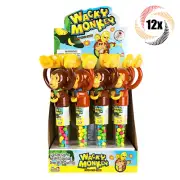 Full Box 12x Monkeys Kidsmania Novelty Wacky Monkey Toy Filled Candy | .42oz