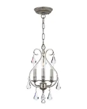 Crystorama 3-Light Ashton Mini Chandelier