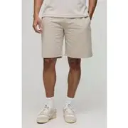 Mens Stone 260GSM Loopback Basic Oversized Mid Length Short