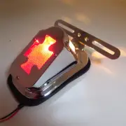 Tail Light Maltese Cross For Harley Metal Tail Light Iron Cross Brake Light