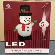Enchanted Forest 5 Ft Airblown Inflatable Snowman