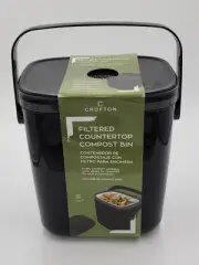 Composter Kitchen Countertop Crofton Filtered Bags Included New 1.4 Gallons