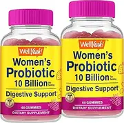WellYeah Probiotics For Women Gummies (2 Pack) - 10 BILLION CFU - For Digestive Support, Gut Health, and Feminine Health Support -Berry Flavor -Vegetarian, Delayed Release Womens Probiotic -60 Gummies