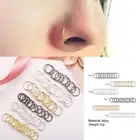 Dangle Huggies Lip Ear Ring Round Hoop Ear Stud Nose Rings Ear Piercing Jewelry