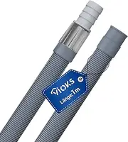 VIOKS Flexible Waste Water Hose Washing Machine Drain Hose Extension 1 m Diameter 19-20 mm Universal for Dishwasher, Washing Machine, Dishwasher