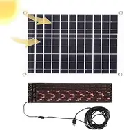 Scrolling Led Sign | Bright Electronic Store Signs with Solar Panel | Message Board, Digital Signage, App Control, Display Screen for Store Window Advertising