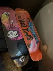Two Brand New Skateboard Decks (Welcome Skateboard And Block Head) Unopened