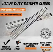 Heavy Duty Drawer Slides Full Extension 1200mm 175KG 4WD Fridge Trailer Sliders