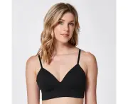 Ambra Longline Padded Bra - Black