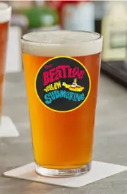 The Beatles - Yellow Submarine -Rock and Roll - 16oz Pint Beer Glass Pub Barware