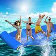 Floating Water Mat 3.5x1.8m Foam Pad Swimming Pool Platform Blue Fun 18-BU