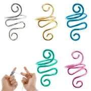 5X Crochet Tension Ring for Finger Lefties Righties Yarn Tension Control Ring⤐