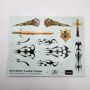 Revell 1/12 Custom Chopper Crusader 67931 Parts Decals Decal Sheet