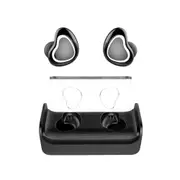 [Truly Wireless] bluetooth 5.0 Twins Stereo In-Ear Earphone Earbuds Lightweight With Charging Case BLACK COLOR