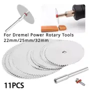 11pcs Circular Saw Disc Set Mini Drill Rotary Tool Wood Cutting Blade Set