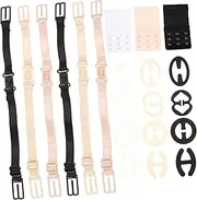 [GLSTOY] 3-piece Bra Strap Extender Set Bra Clips for Back Bra Strap Holders for Bra Clip Extender 3 Hook Bra Straps Replacement