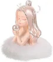 Car Aromatherapy Ornaments Angel Desk Decor Essential Oils Ornament Angel Figurine Car Perfume Diffuser Angel Dashboard Decorations Car Freshener Fluff Scented Tea Rearview Mirror