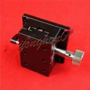 1PCS NEW X-Axis Dovetail Manual Trimming Platform Gear Sliding Table 15*15mm
