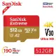 【SanDisk 晟碟】[極速升級 全新版] 512GB Extreme microSDXC V30 A2 記憶卡(讀取190MB/s 原廠永久保固)