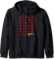 [DC Comics] Superman Action Moves Poster Zip Hoodie