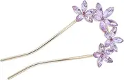 Baluue Rhinestone Hair Stick Bridal Hair Pin Chignon Pin for Wedding Bride Bridesmaid Rhinestone Hair Pins for Women Teen Girls
