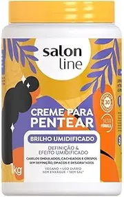 Salon Line - Linha Creme para Pentear - Brilho Umidificado 1000 Gr - (Combing Cream - Wet Look Net 35.27 Oz)