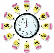 Eureka Telling Time Bulletin Board Sets to Practice Basic Time Concepts