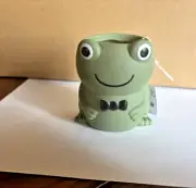 Tooth Tool Toothbrush Toothpaste Holder Caddy Frog Green