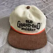 Old Grand Dad Whiskey Hat Corduroy Brown Tan NWT SnapBack Snag Collective
