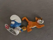 Smurfs 20830 Classic Baby Smurf With Rattle PVC Toy Figurine, Cat Azrael Villan
