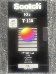Vintage Scotch Video Cassette EG T-120 Blank VHS Tape SEALED