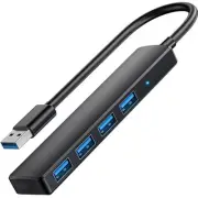 4-Port USB 3.0 Hub, USB Splitter USB Extender USB Port Hub Dongle for Laptop,...