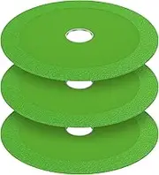 3Pcs Glass Ceramic Cutting Disc, Integrated Glass Cutting Disc for Angle Grinder Heat Resistant Diamond Glass Saw Blade Wear Resistant Ultra Thin Ceramic Cutting Disc for Glass Jade Crystal (125mm)