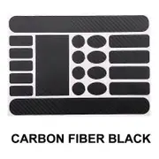 Bicycle Frame Stickers Anti-Scratch Bicycle Chainstay Frame Protector Kit Self Adhesive Bicycle Frame Tape Waterproof Stickers Carbon fiber black