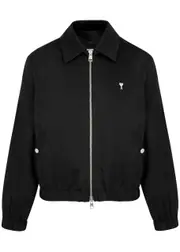 Ami Paris Logo Cotton Jacket - Black - M M