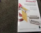 NEW KitchenAid Stand Mixer Attachment 3-Piece Pasta Roller & Cutter Set KSMPRA