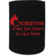 Alcohol Stubby Holder - Cremation - Funny Novelty Birthday Gift Joke Beer Can Bottle Coolie