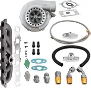 GT3582 GT35 Turbocharger Turbo & Manifold & Oil Line Compatible For Nissan Patrol Safari 4.2L TD42 TB42 TB45